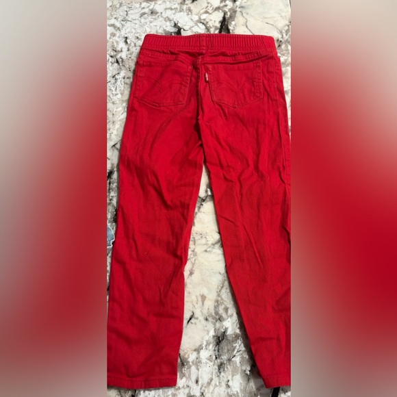 Levi's Women's Vibrant Red and Soft Blue Jeans - Picture 7 of 7